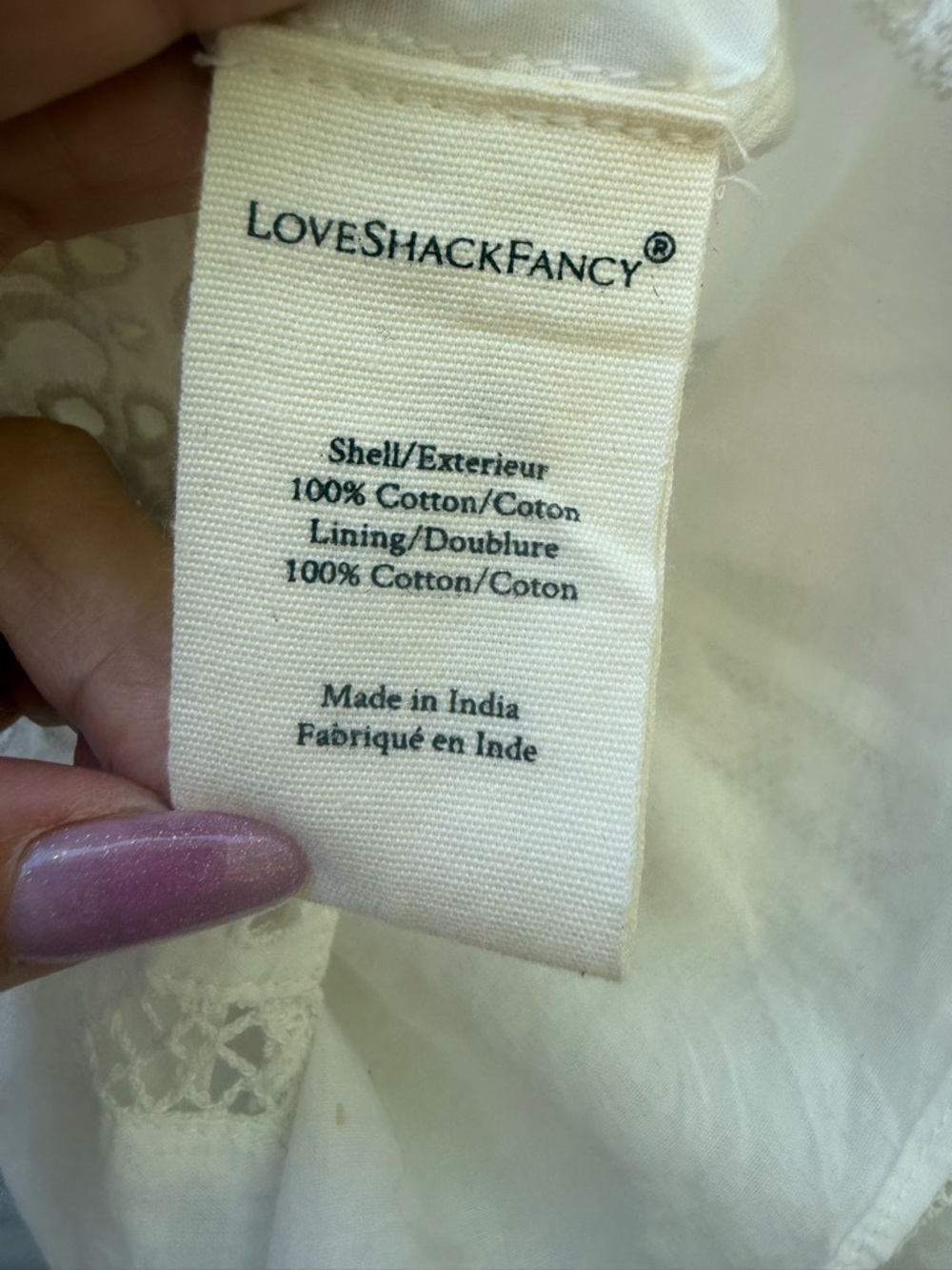 LoveShackFancy Lace Eyelet Camisole Top - Picture 6 of 16